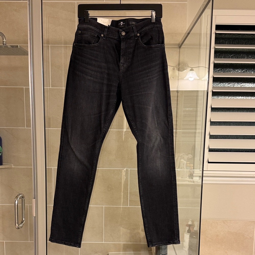 7 For All Mankind Men's Dark Wash Jeans